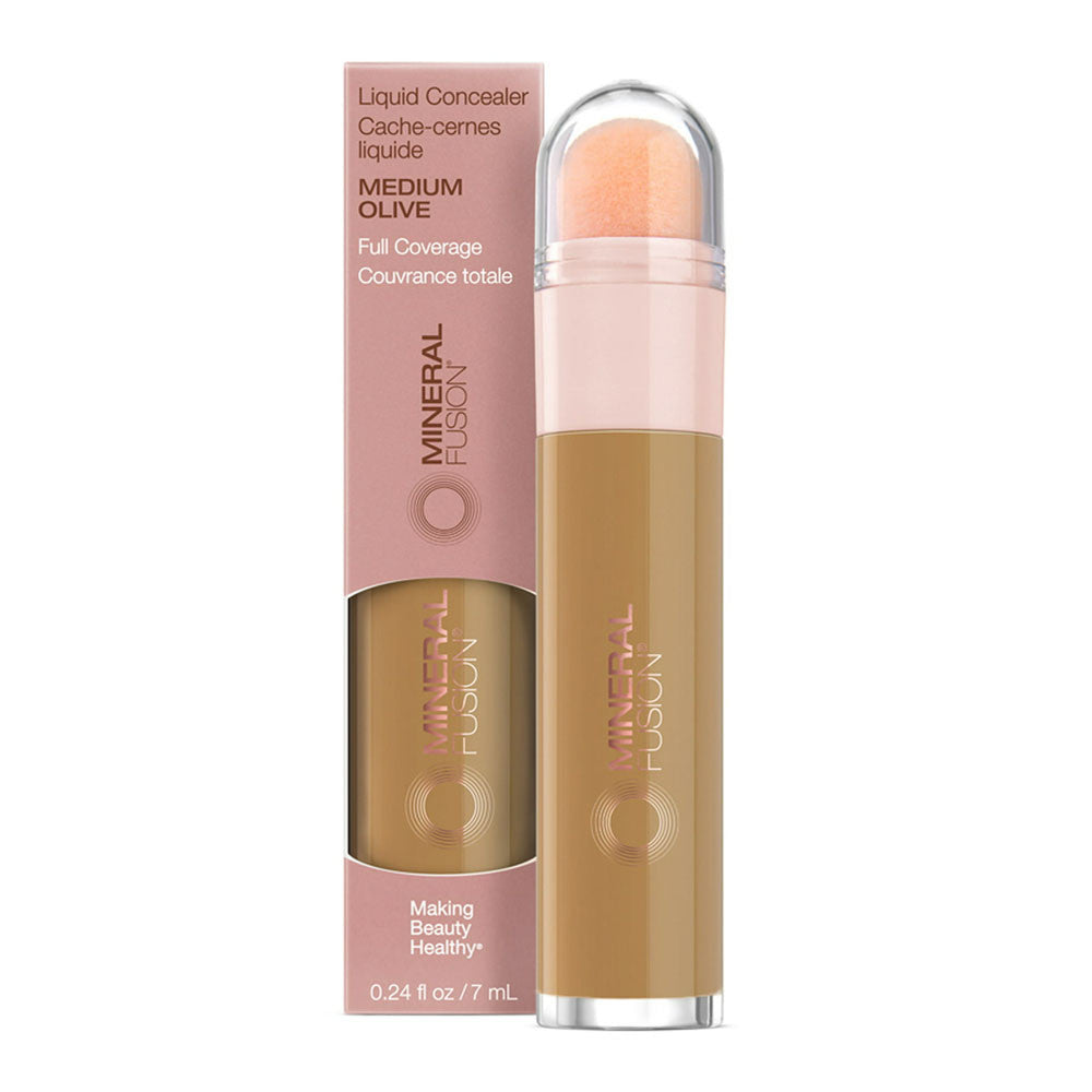 Mineral Fusion Liquid Concealer, Medium Olive, 0.24 Oz